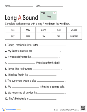Long A Sound
