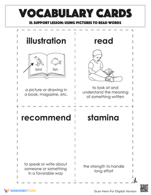 Vocabulary Cards: Using Pictures to Read Words