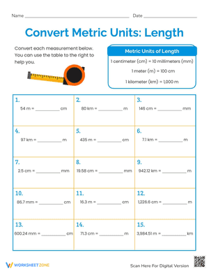 Convert Metric Units: Length
