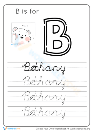B is for Bethany