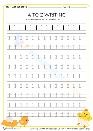 1 to 27 counting writing