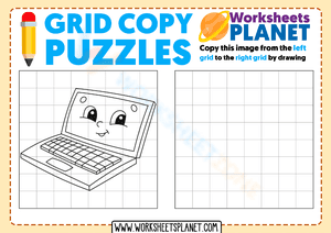 Grid Copy Puzzles Laptop
