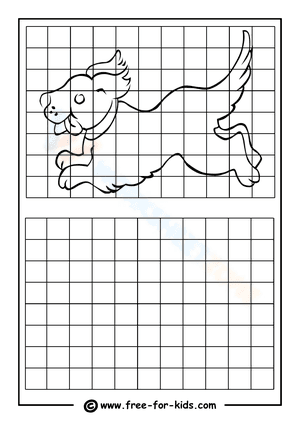 Drawing Grid With Puppy