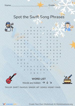 Spot the Swift Song Phrases