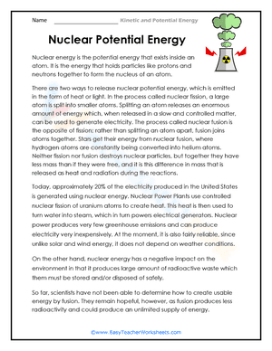 Nuclear Potential Energy