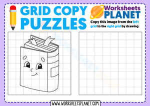 Grid Copy Puzzles Book