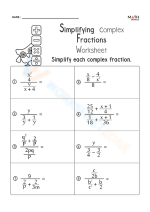 Simplifying Complex Fractions 1