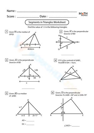 Segment in Triangles