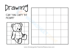 Drawing with a Grid Bear