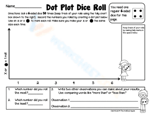 Dot Plot Dice Roll