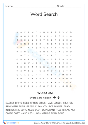 Word Search - Review