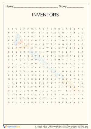 INVENTORS Word search