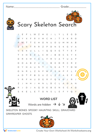 Scary Skeleton Search