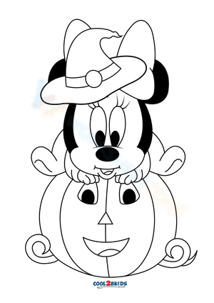 Disney Halloween Coloring Pages for Toddlers