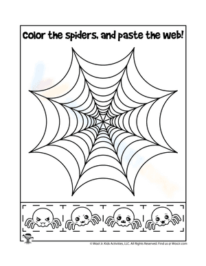 Halloween Cut and Paste Spider