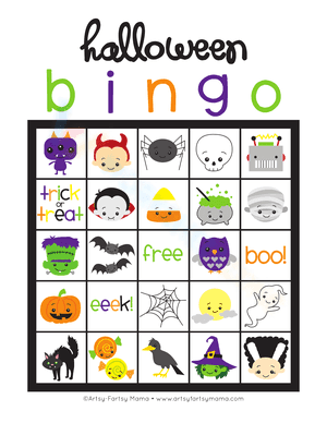 Halloween Bingo Card 1