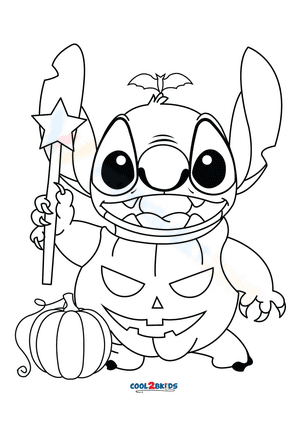 Large Disney Halloween Coloring Pages
