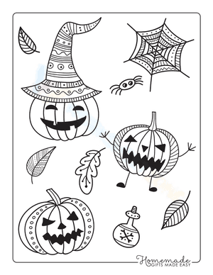 Patterned Pumpkin Coloring Page