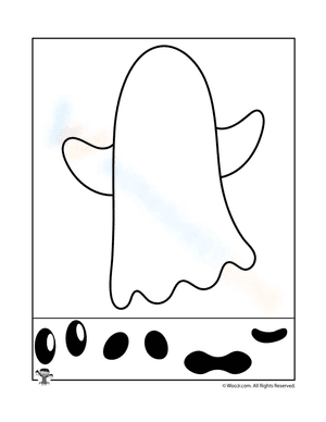 Ghost Preschool Halloween Activity Page