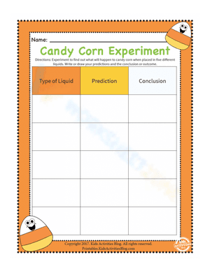 Candy Corn Science Experiment