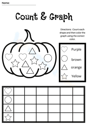 Halloween Count and Graph-Pumpkin