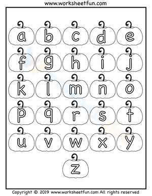 Lowercase Letters Coloring