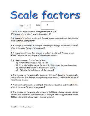 Scale Factor Practice
