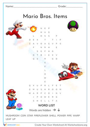 Mario Bros. Items