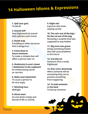 14 Halloween Idioms and Expressions