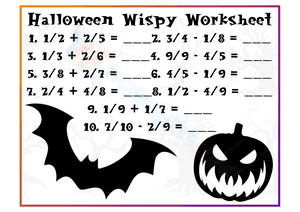 Halloween Wispy Worksheet