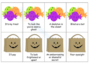 Trick or Treat Idiom Matching Cards
