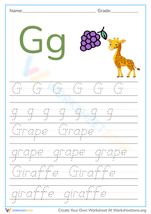 Letter G Practice