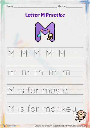 Letter M Practice