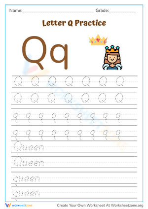 Letter Q Practice