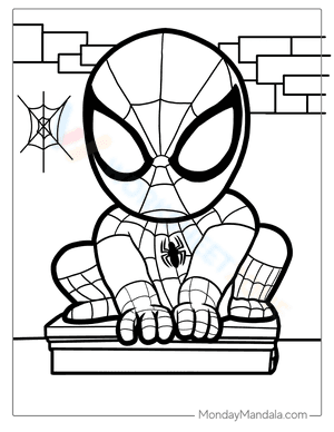 Spider-Man Coloring For Kids