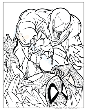Detailed Spider-Man Vs Venom Marvel