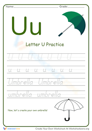 Letter U Practice