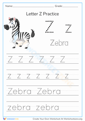Letter Z Practice