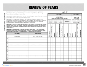 4th Step_ Review of Fear