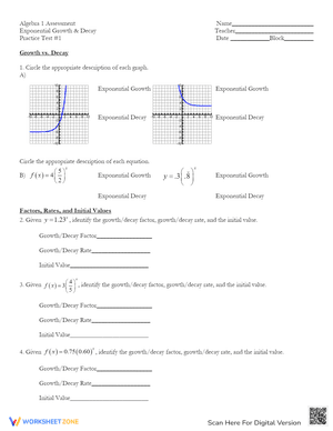 Exponential Functions Practice Test