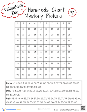 Hundreds Chart Mystery Picture 1