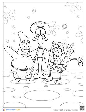 SpongeBob Squidward And Patrick