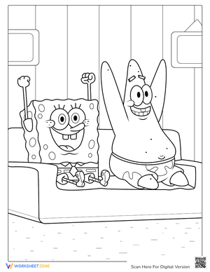 SpongeBob And Patrik Celebrating