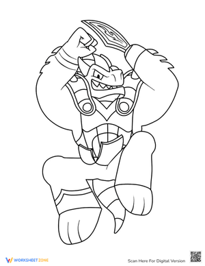 Strong Goo Jit Zu Coloring Page