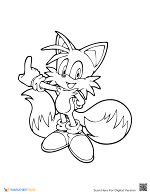 Tails Coloring Page