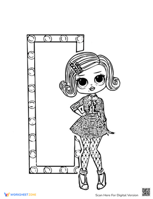 OMG Doll Lady Coloring Pages
