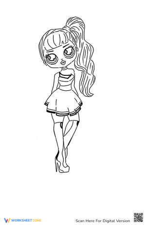 OMG Doll Girls Coloring Pages