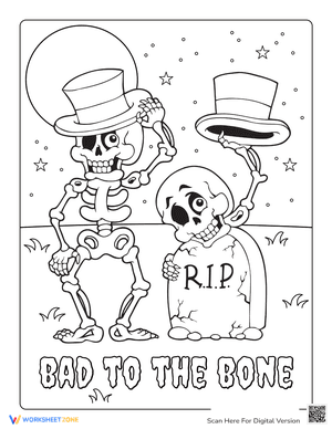 Bad to the Bone Funny Skeletons