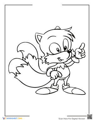 Sonic Coloring Miles Tails Prower