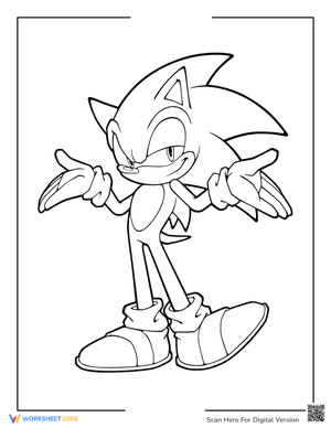 Sega Sonic Coloring Page